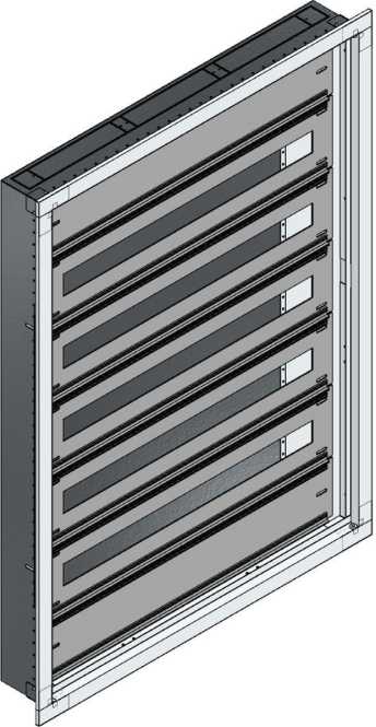 UP-Installations-Flachverteiler Nischenmaß B755xH1045xT110mm 