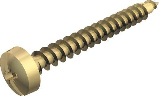 Golden-Sprint-Schraube Panhead Antrieb +/- Schlitz 4,5x40mm St GGP 