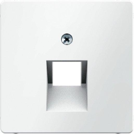 Zentralstück für UAE-Steckdose Q. 1 polarweiß samt 