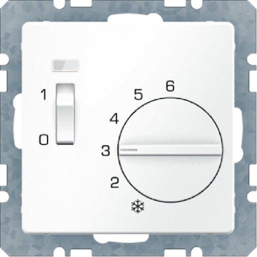 Raumtemperaturregler mit Öffner Zentralstück Wippschalter und LED Q.1 