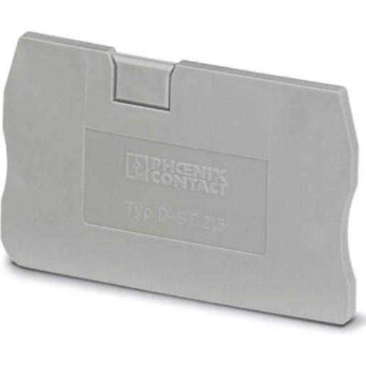 Abschlussdeckel grau (LxBxH) 48,6x 2,2 x 29,1 mm D-ST 2,5 