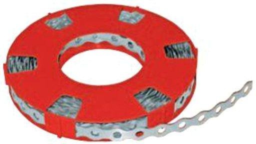 Metall - Montageband 17mm x 0,7mm Loch 6,5mm Länge 10m 