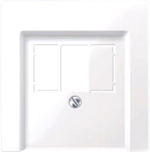 Zentralplatte für TAE/Audio/USB aktivweiß glänzend 