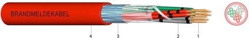 Brandmeldekabel JB-Y(ST)Y 6X2x0,8 - 100m Bund 