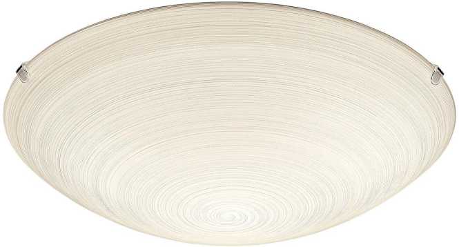 Wand/Deckenleuchte E27 1x60W weiß Wischglas MALVA 