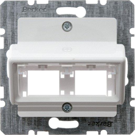Zentralplatte für 1 oder 2 Einzelmodule Reichle+De-Massari polarweiß 