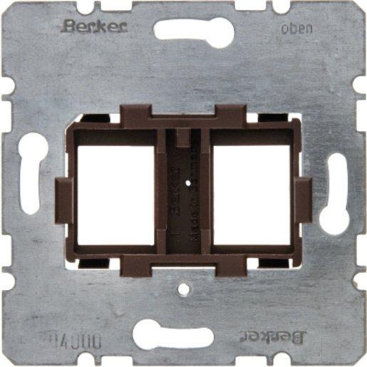 Tragplatte mit brauner Aufnahme 2fach Modul Einsatz 