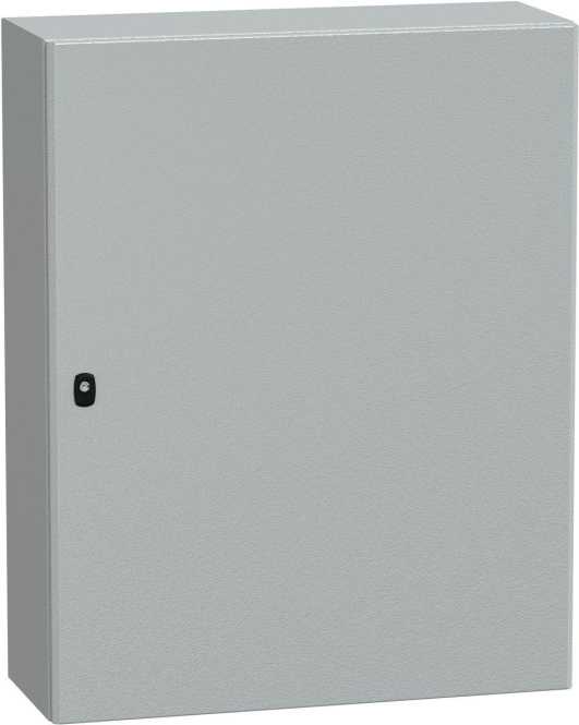 S3D Wandschrank Stahlblech mit Volltür mit Montageplatte H1000 x B800 x T300 mm 