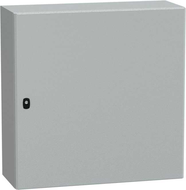 S3D Wandschrank Stahlblech mit Volltür mit Montageplatte H800 x B800 x T300 mm 