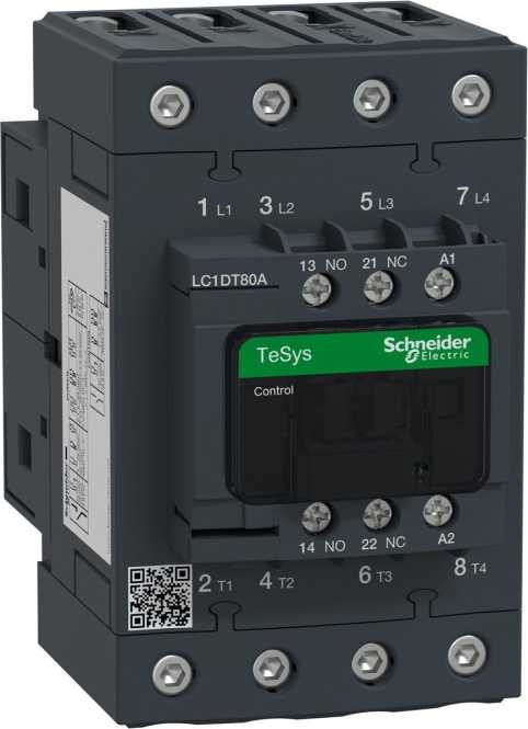 Leistungsschütz AC-schaltend 4P 80A-AC1 1S1O 230VAC LC1-DT80AP7 