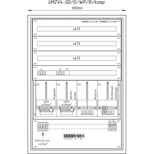 Wärmepumpenverteiler vorverdrahtet 