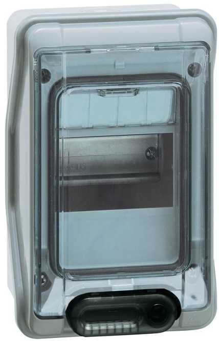 Feuchtraumverteiler Aufputz Plexo3 IP65-IK09 1-reihig 4 Module 