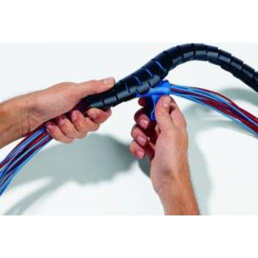 Helawrap Spiralschlauch + WZ HWPAV0 16mm Schwarz 25M ME 