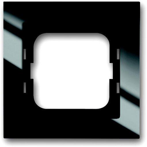 Abdeckrahmen axcent 1-fach schwarz glänzend 