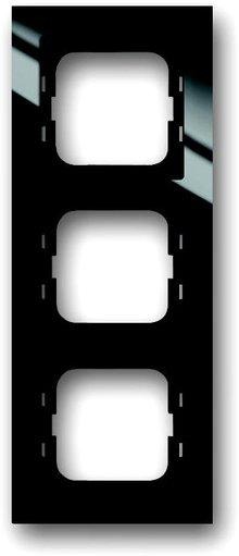 Abdeckrahmen axcent 3-fach schwarz glänzend 