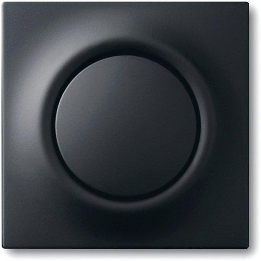 Zentralscheibe impuls mit Betätigungsknopf und Glimmlampe schwarz 