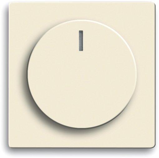 Bedienelement mit Glimmlampe für Drehdimmer 102 elfenbein matt 