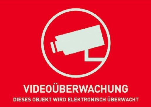 Warn-Aufkleber Video ohne ABUS Logo 148x105mm 
