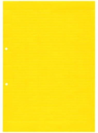 Klemmenmarkierer / Verbindermarkierer 27 x 6,3 mm Papier A4 gelb 