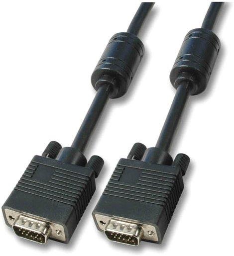 Monitorkabel Anschlusskabel 2xHDSUB15 St/St,schwarz 5m 