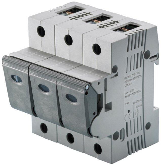 LINOCUR Neozed Lasttrennschalter D02 25A 3-polig 400VAC/65VDC mit Sicherungen 