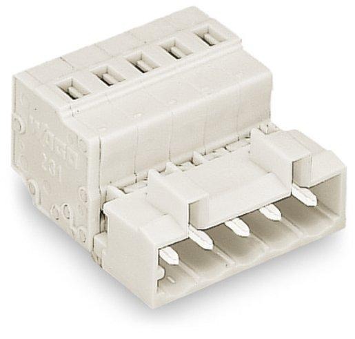 Stiftleiste mit Rastfuß 7-polig Rastermaß 5 mm lichtgrau 