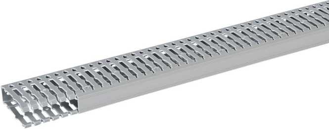 Kabelkanal (base + cover) Transcab (BxH) 25x80 mm / RAL 7030 