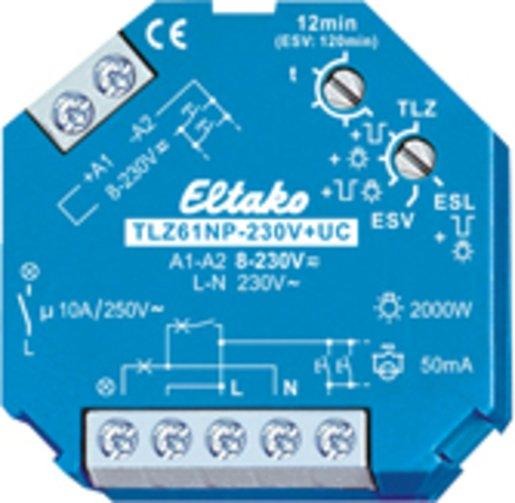 Treppenlicht Zeitschalter Einbaumontage 1S 10A 230VAC 