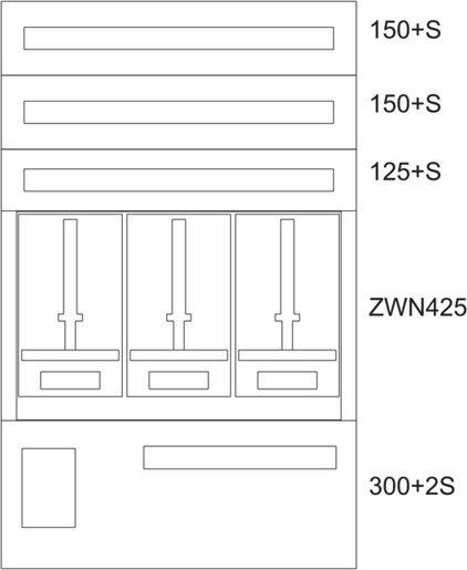 Aufputz-Zählerverteiler Oberösterreich Salzburg BP-O-EN-800/12-3Z 