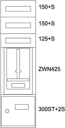 Zählerverteilereinsatz Steiermark BPZ-MES-STN-400/12-1 