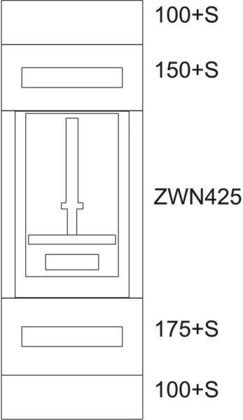 Zählerverteilereinsatz Tirol BPZ-MES-TN-400/10-1Z 