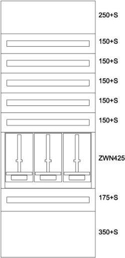 Zählerverteilereinsatz Tirol BPZ-MES-TN-800/20-3Z 