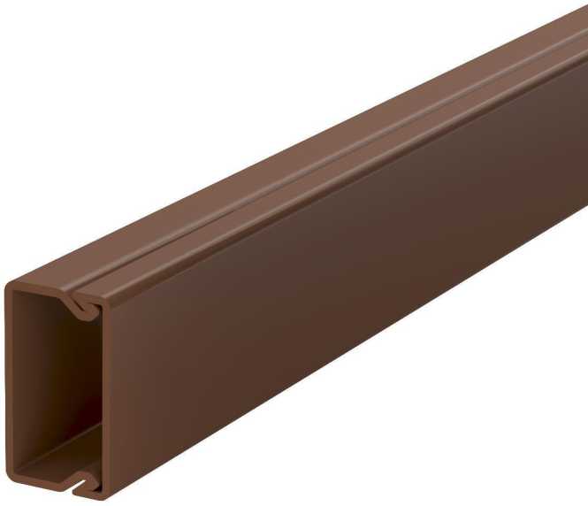 Leitungsführungskanal mit Bodenlochung 15x30 mm sepiabraun 