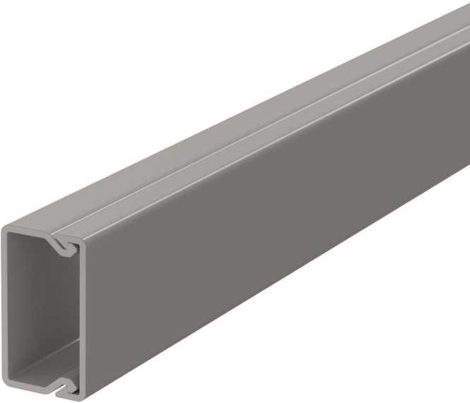 Leitungsführungskanal mit Bodenlochung 15x30 mm steingrau 