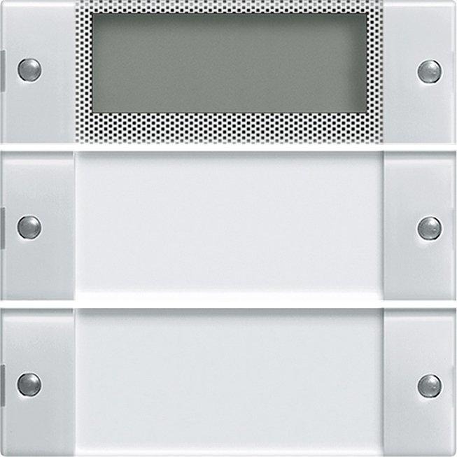 Wippenset 2-fach Plus mit Beschriftungsfeld System 55 reinweiß 