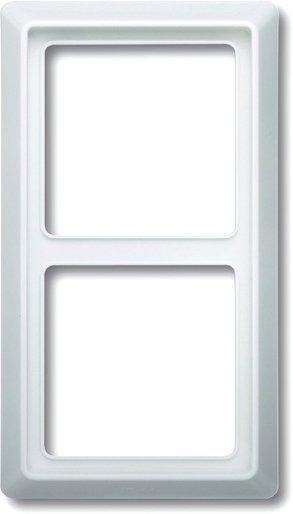 Abdeckrahmen Allwetter 2-fach weiß glänzend 