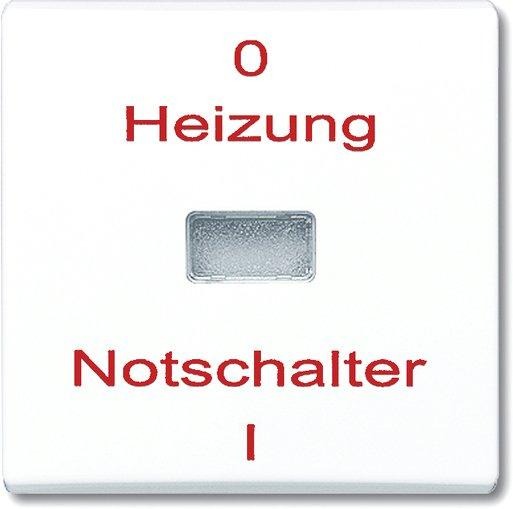 Wippe für Heizung-Notschalter alpinweiß glänzend 