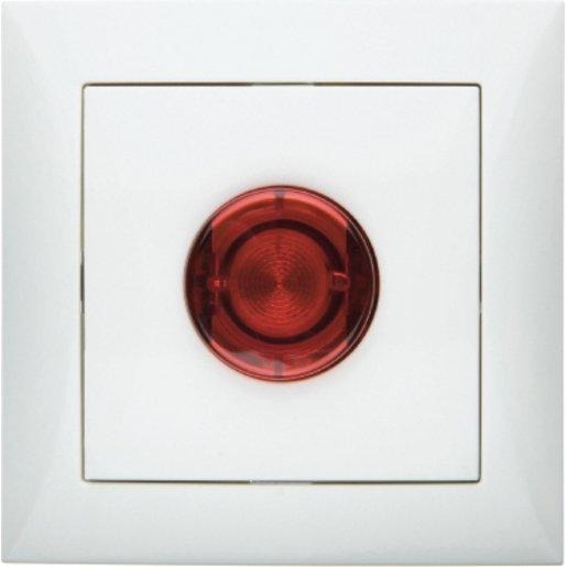 Stiegenhaustaster E10 komplett S. 1 polarweiß glänzend 