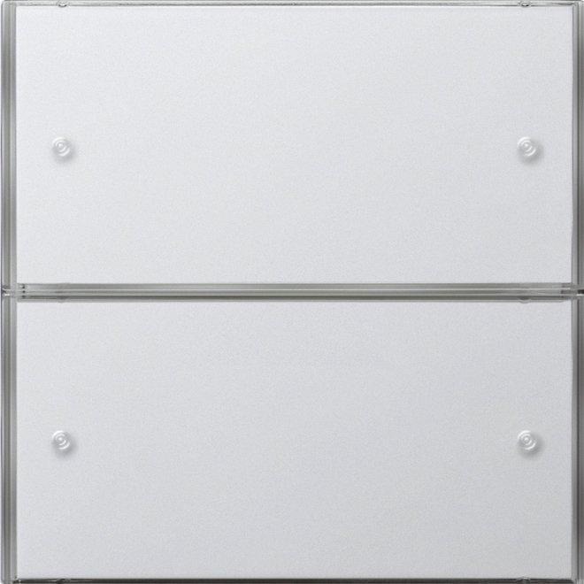 KNX Tastsensor 3 Komfort 2-fach für Flächenschalter reinweiß 