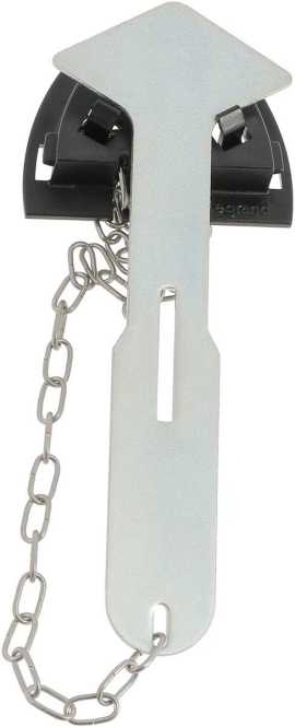 Hammer mit Kette und Wandhalterung 