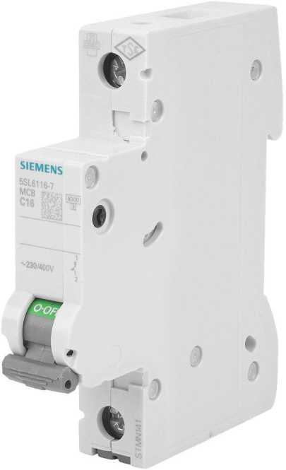 LS-Schutzschalter 1-polig 6kA C-Char 16A 1TE 