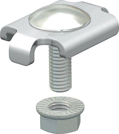 Klemmstück für Gitterrinne V2A 