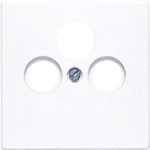 Abdeckung Schraubbefestigung bruchsicher für SAT-TV-Steckdose 