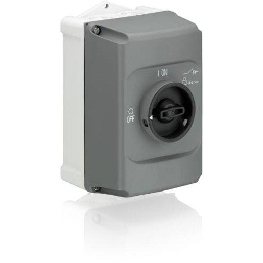 Isolierstoffgehäuse gr/sw IP65 Normalausführung 3fach abschließbar 