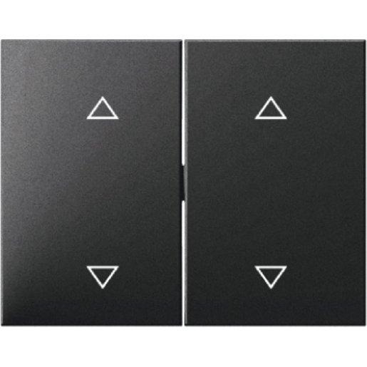 Wippen mit Aufdruck Symbol Pfeile K.1 anthrazit matt 