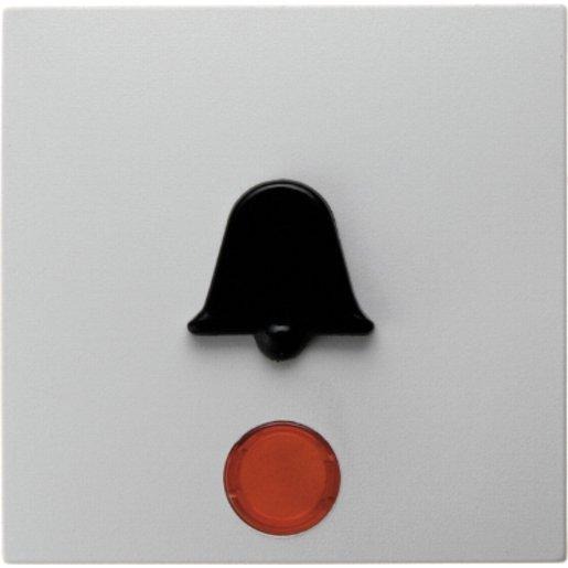 Wippe mit roter Linse und abtastbarem Symbol Klingel S1/B1/B.3/B7 Glas 