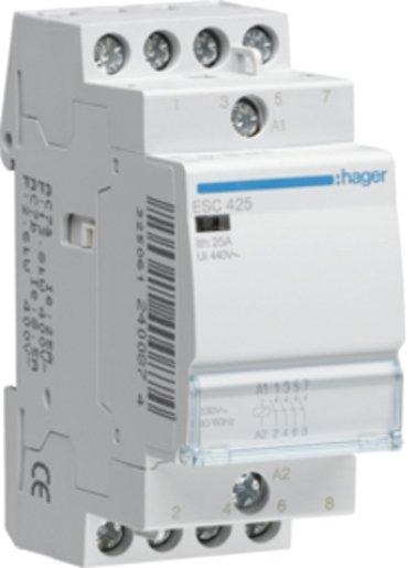 Installationsschütz für Reiheneinbau 25 A 4S 230 V ESC425 