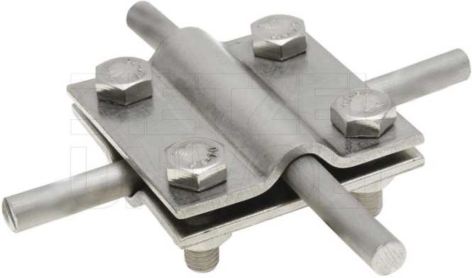 Kreuzklemme rd/rd 8-10/8-10mm M8x25 V4A 