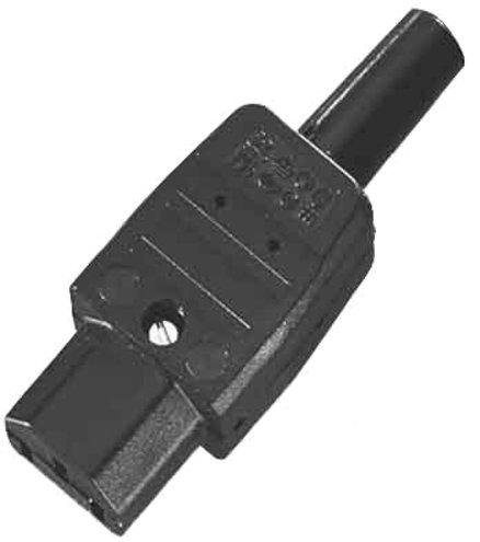 Kaltgerätesteckdose 10 A mit Schutzkontakt 70 Grad Celsius 