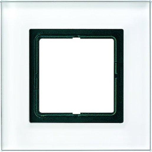 Glasrahmen 1-fach 115 x 115 mm weiß 